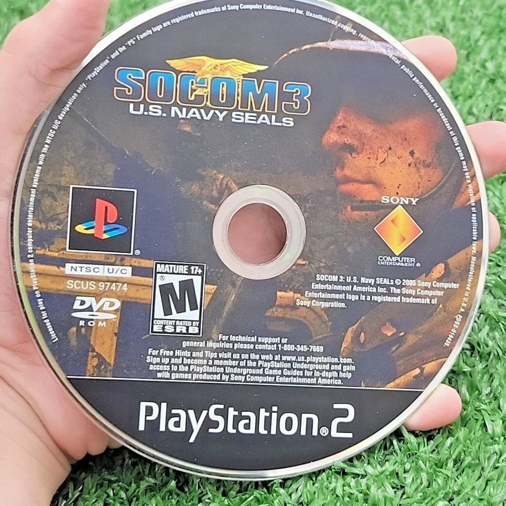 SOCOM 3:‎ U.S. Navy SEALs Video Game for PS2 Sony PlayStation 2 Tested & Working